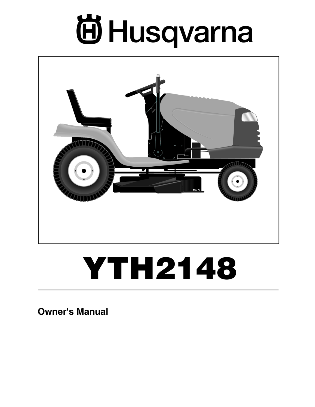 Husqvarna YTH2148 owner manual 02777 