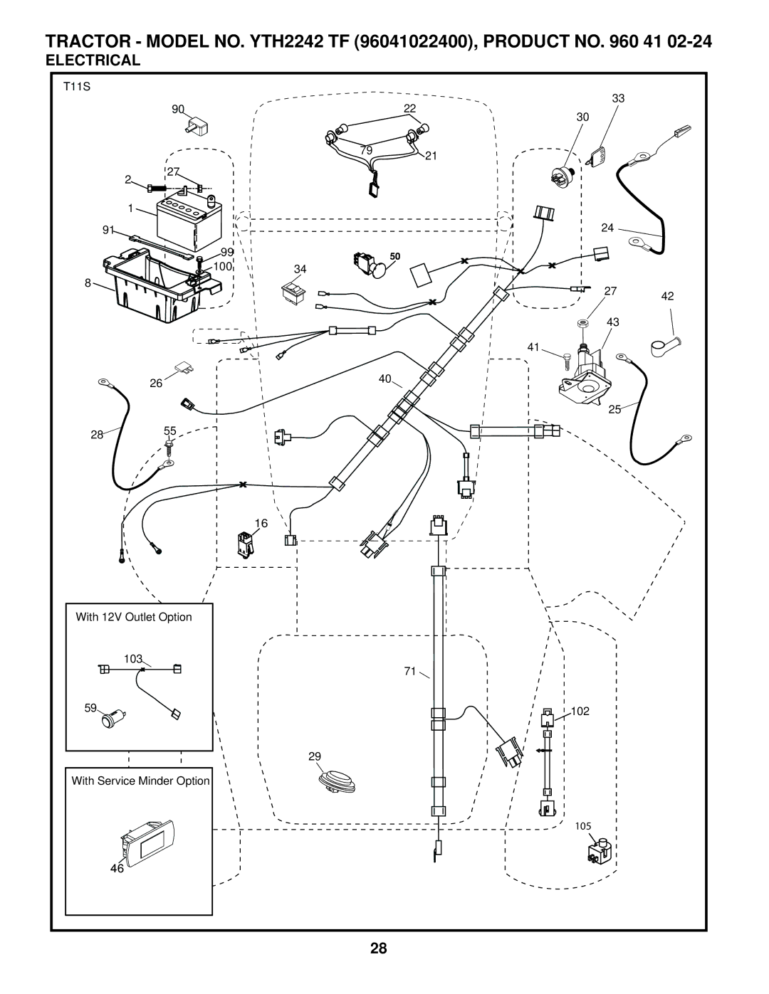 Husqvarna YTH2242 TF owner manual Electrical 