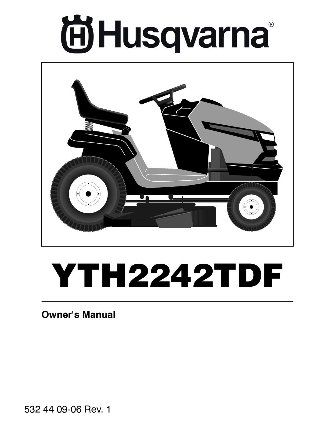 Husqvarna YTH2242TDF owner manual 