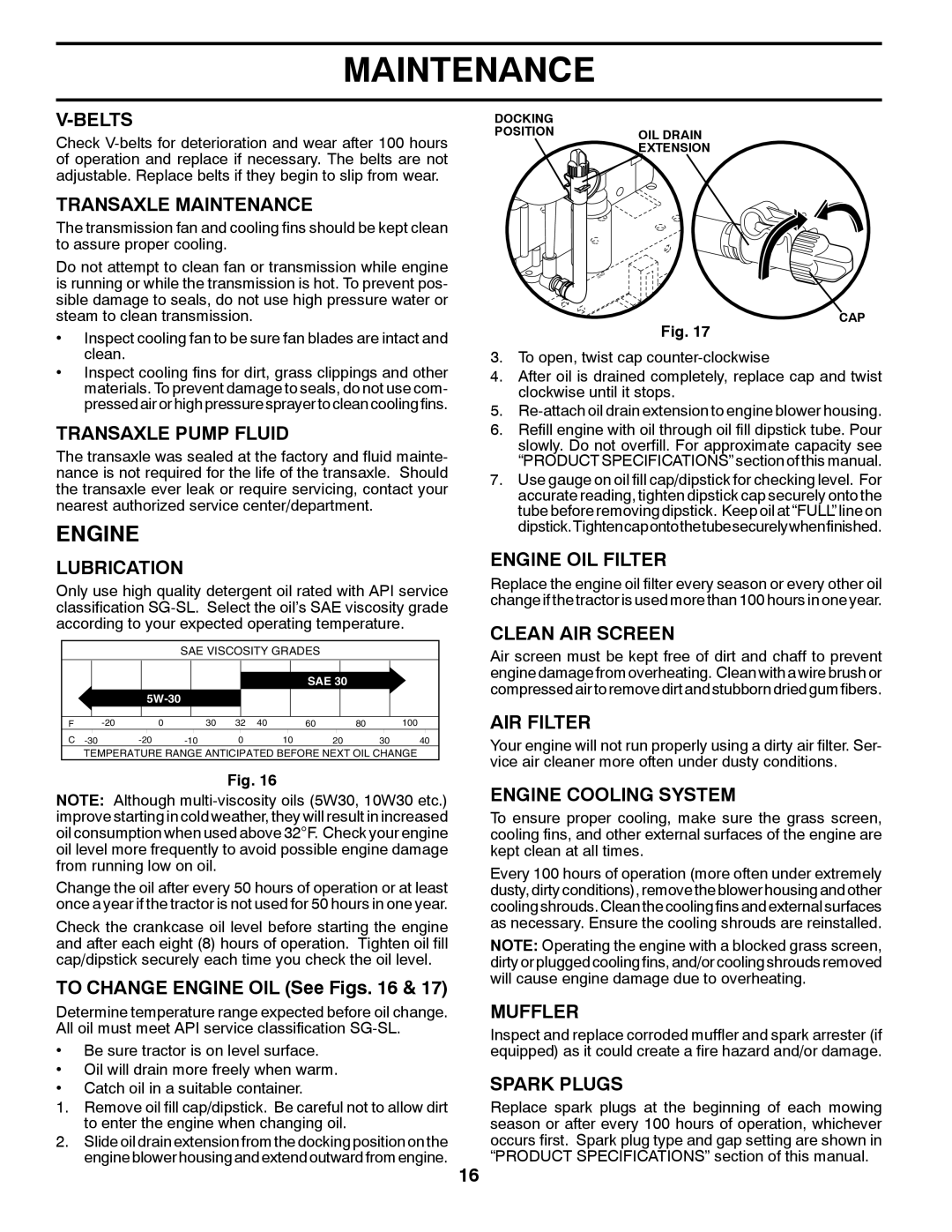 Husqvarna YTH2242TDF owner manual Engine 