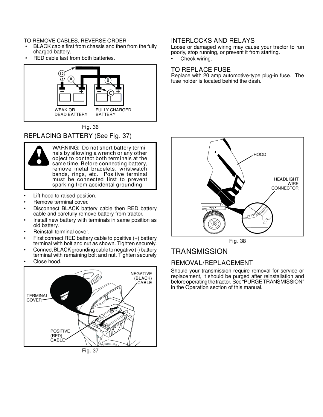 Husqvarna YTH2242TDF owner manual Transmission 