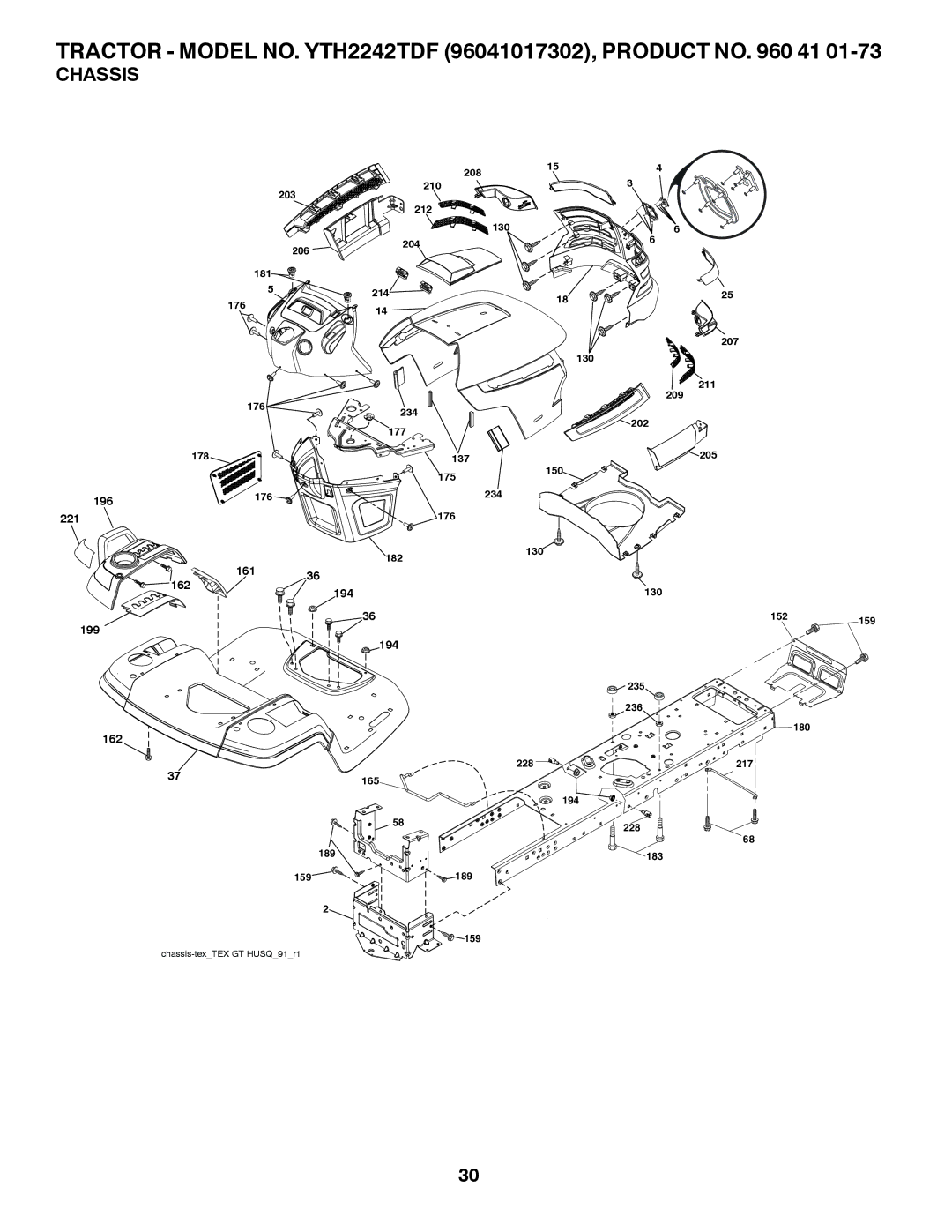 Husqvarna YTH2242TDF owner manual 196 