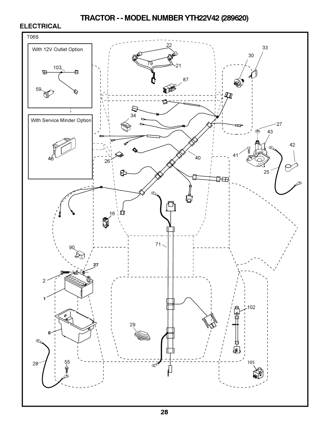 Husqvarna YTH22V42 owner manual Electrical 