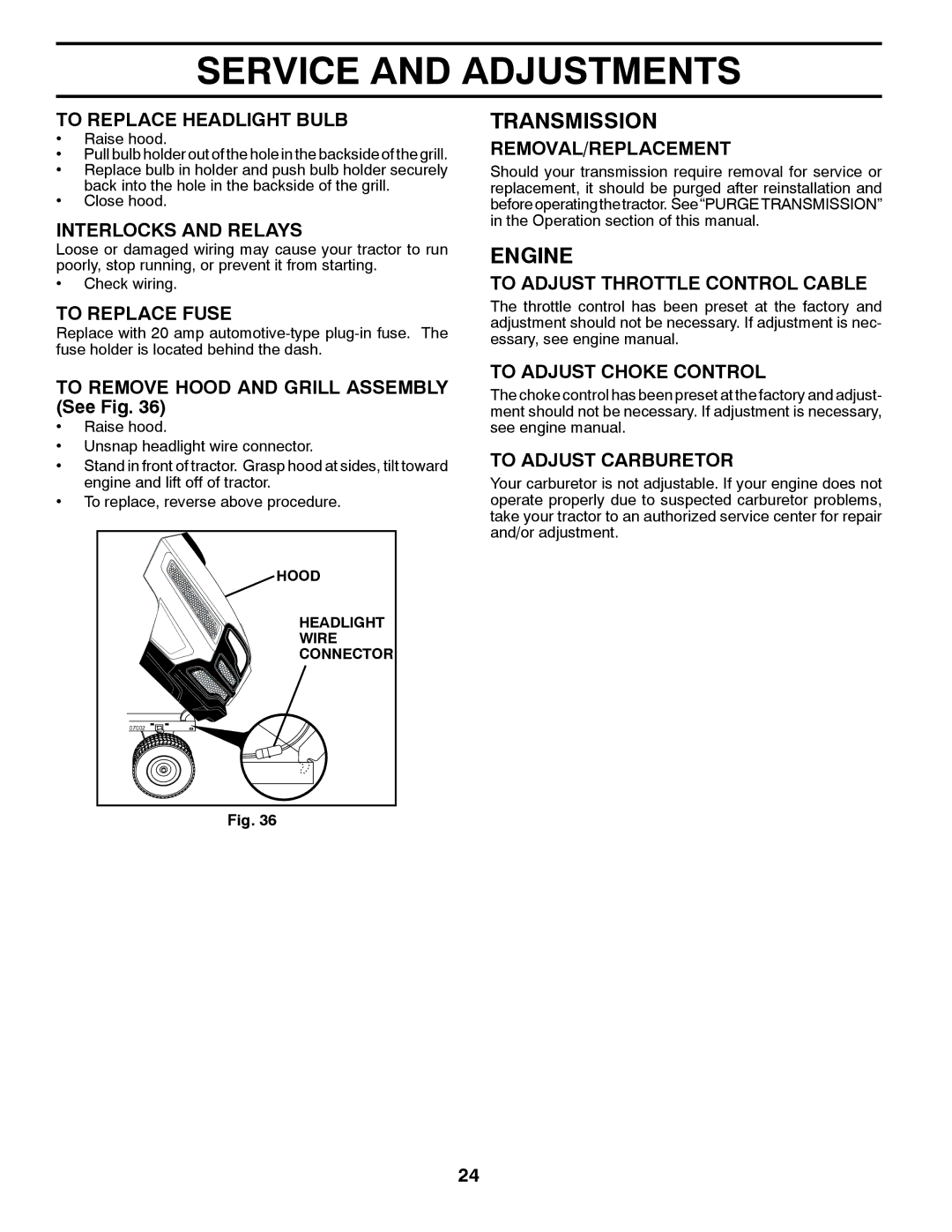 Husqvarna YTH22V42 warranty Transmission 