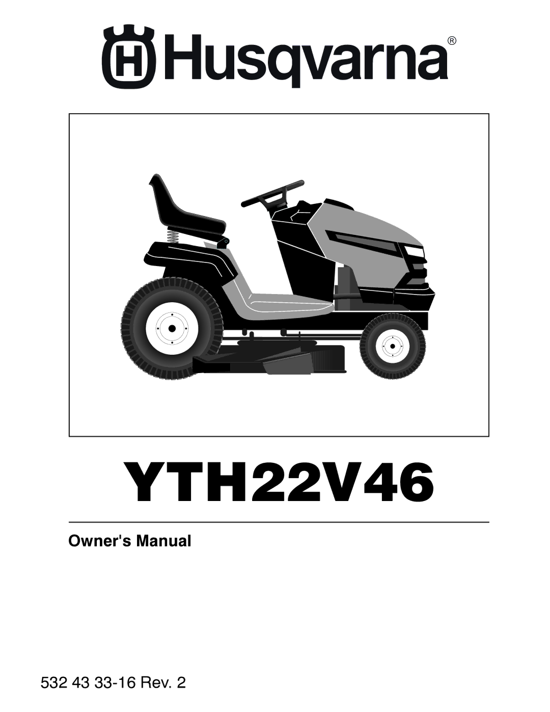 Husqvarna YTH22V46 owner manual 