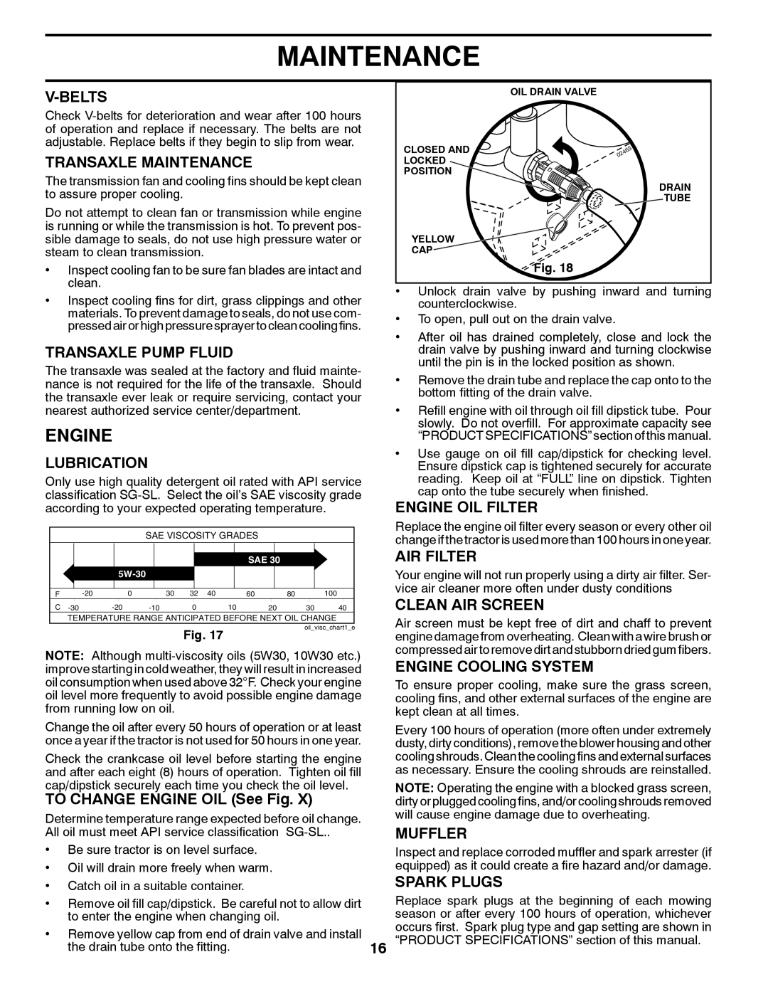 Husqvarna YTH23V42LS owner manual Engine 