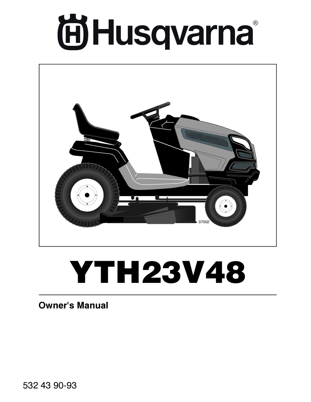 Husqvarna YTH23V48 owner manual 