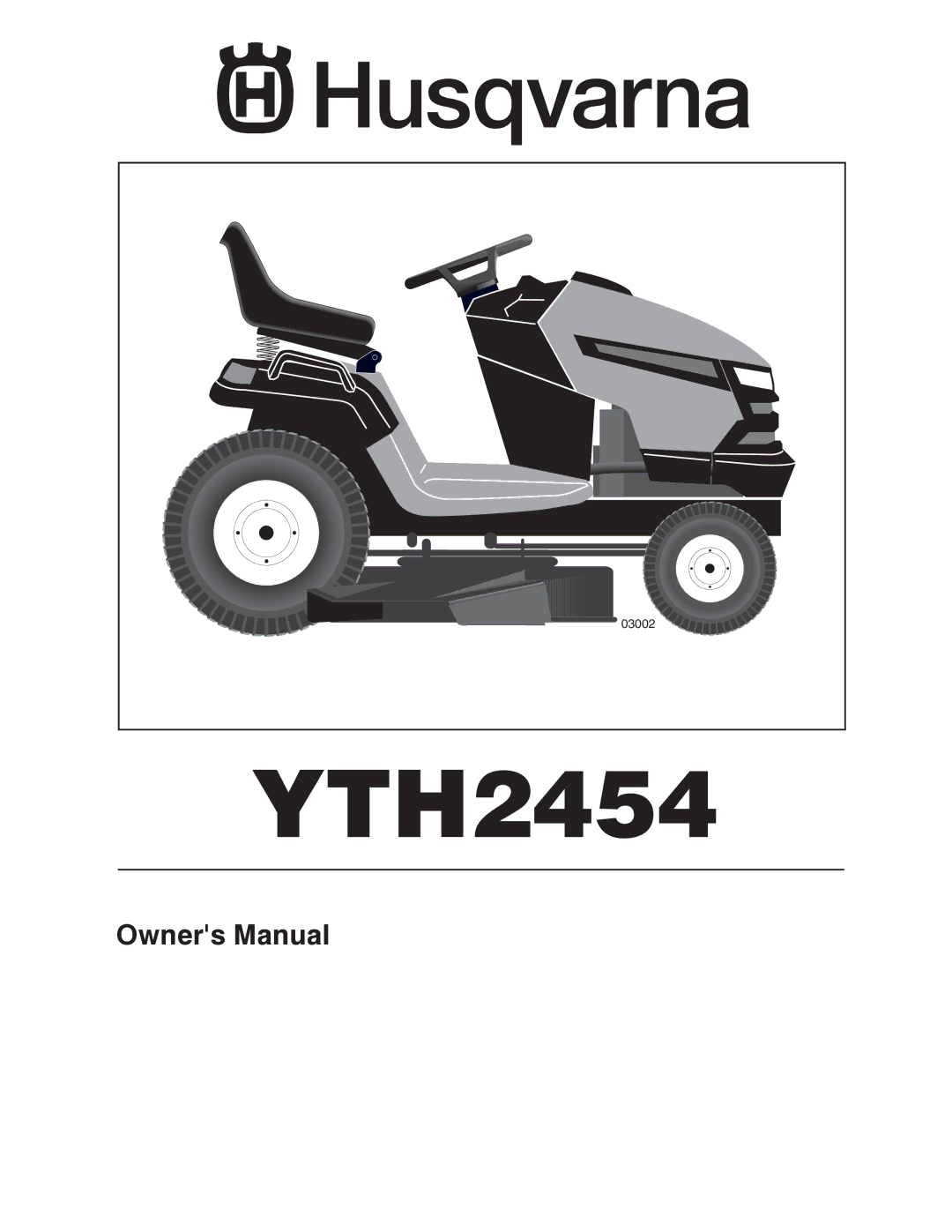 Husqvarna YTH2454 owner manual 