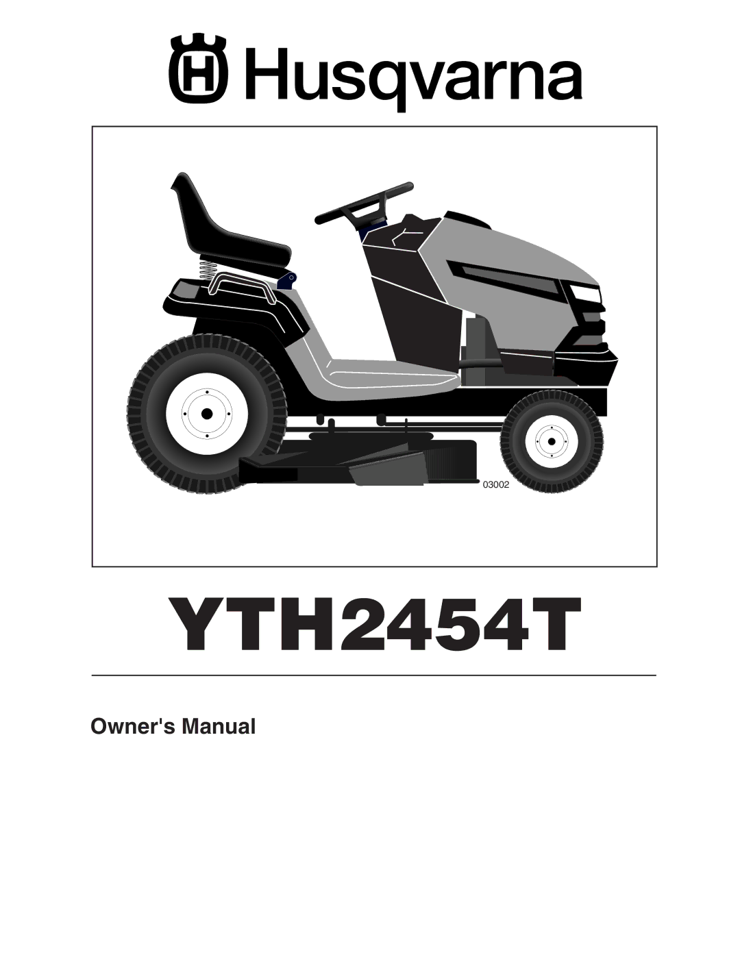 Husqvarna YTH2454T owner manual 