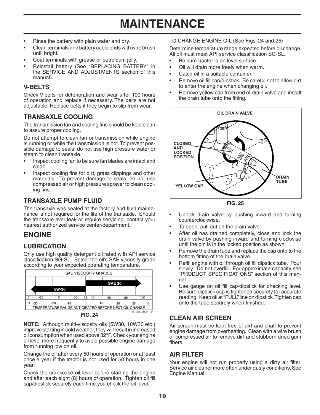 Husqvarna YTH2454T owner manual Engine 