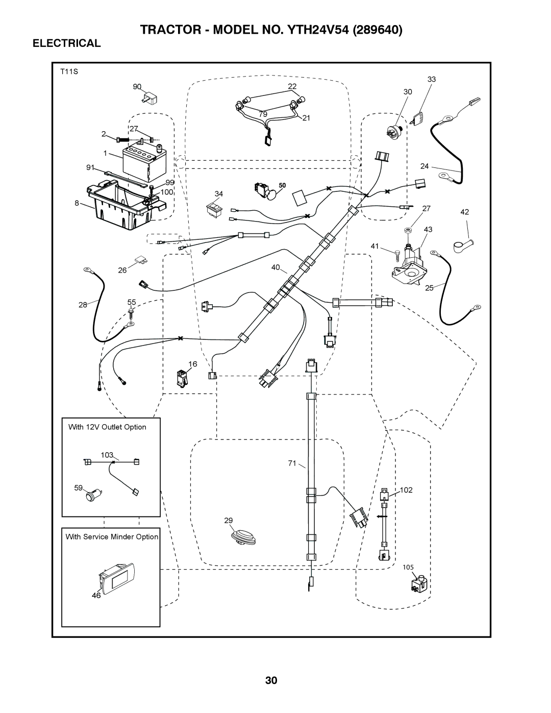 Husqvarna YTH24V54 owner manual Electrical 