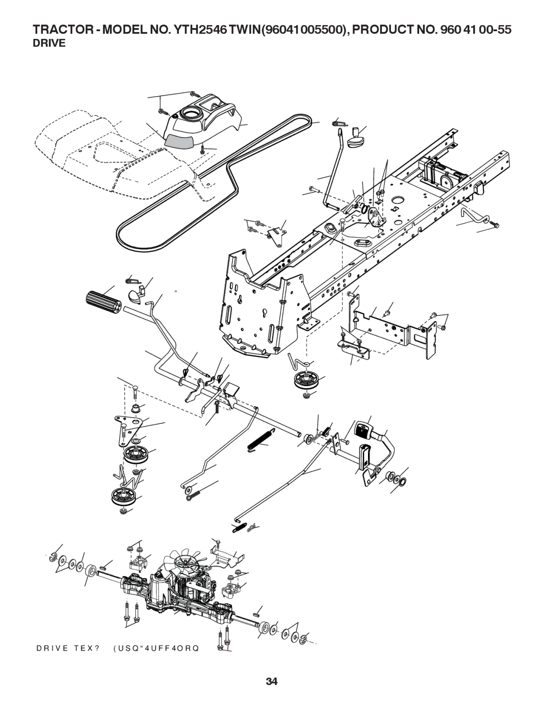 Husqvarna YTH2546 owner manual Drive 