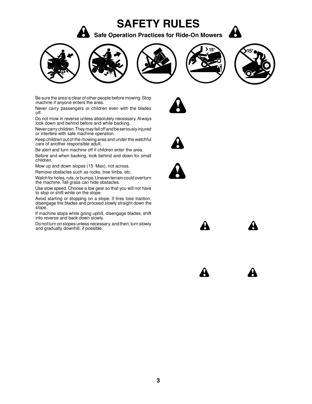 Husqvarna YTH2548 owner manual  NN Ordere to Prevent Acci 