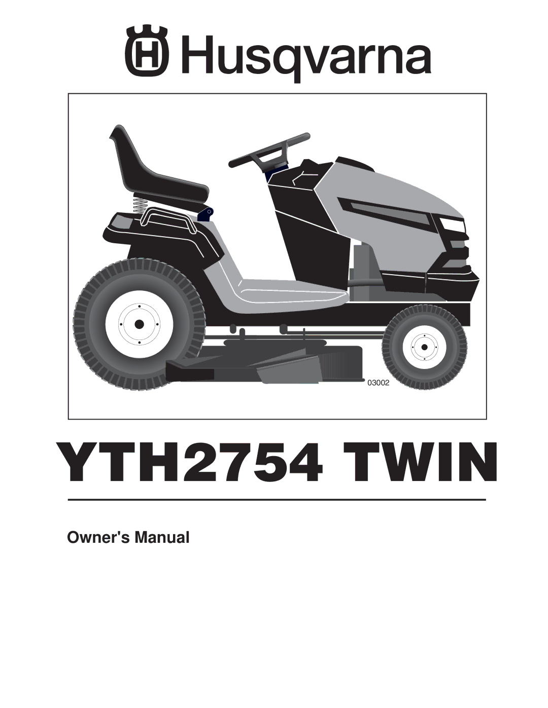 Husqvarna YTH2754 TWIN owner manual YTH2754 Twin 