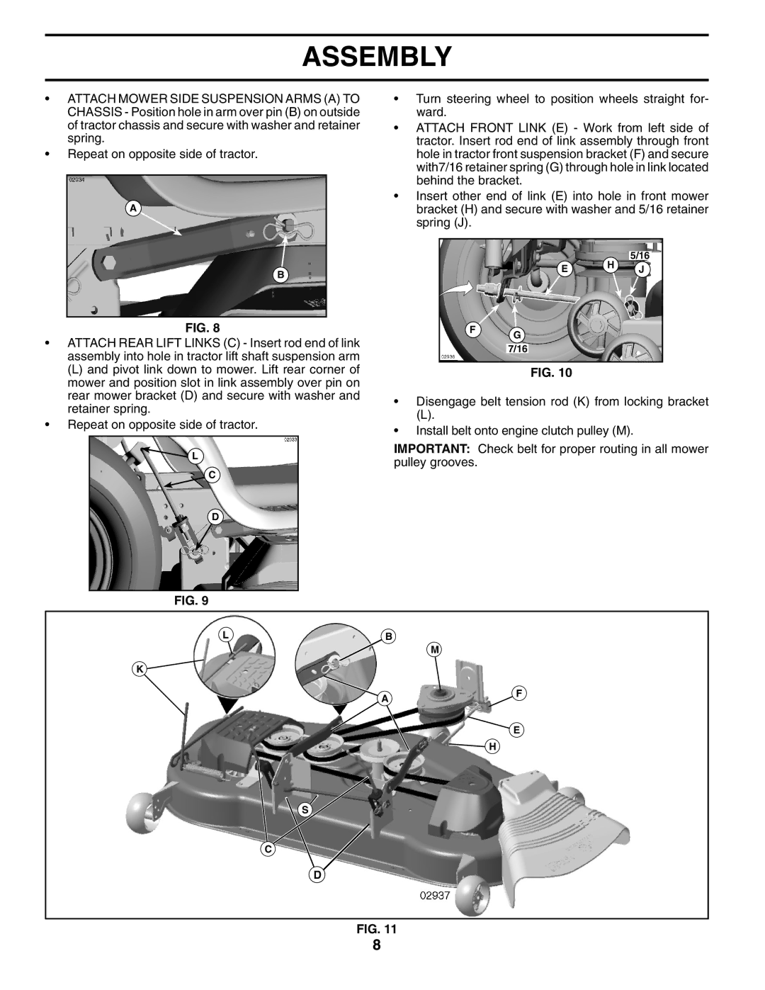 Husqvarna YTH2754XP owner manual 7/16 