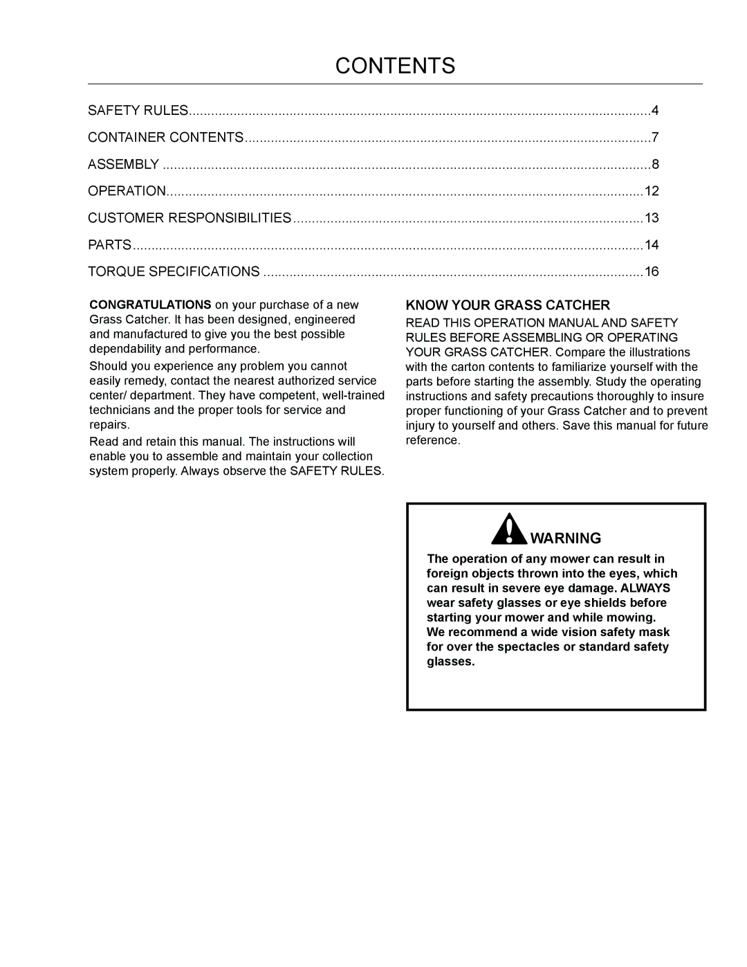 Husqvarna Z 46, Z 42 manual Contents 