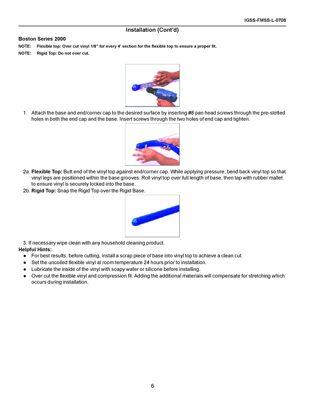 hussman FMSS-L operation manual Boston Series, Helpful Hints 