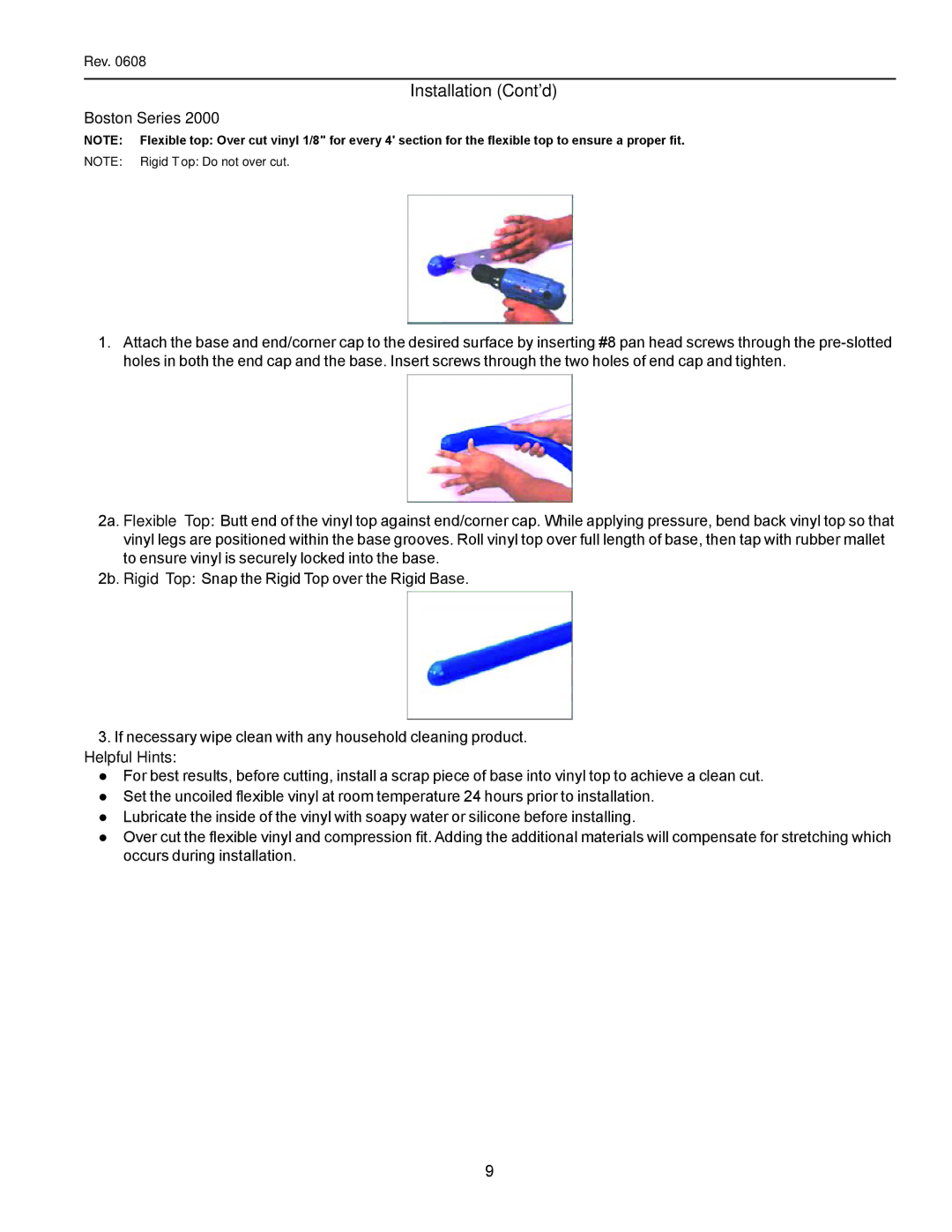 hussman Refrigerated Service and/or Prep with Refrigerated Self Service Front, R3P-0608 manual Boston Series, Helpful Hints 