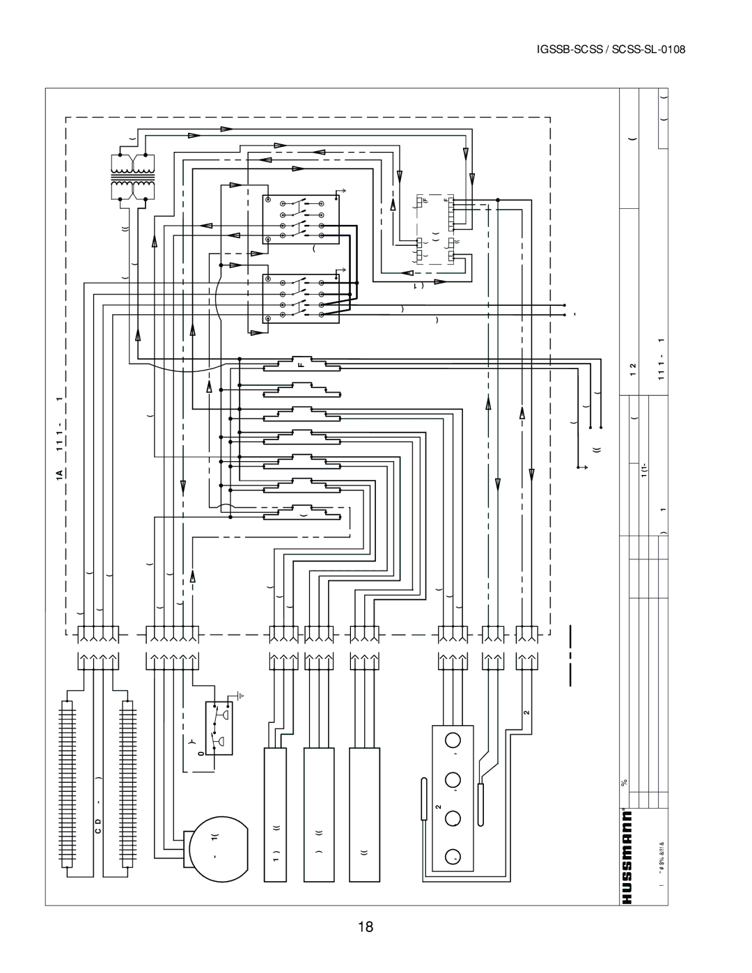 hussman SCSS-SL manual Controls lines 