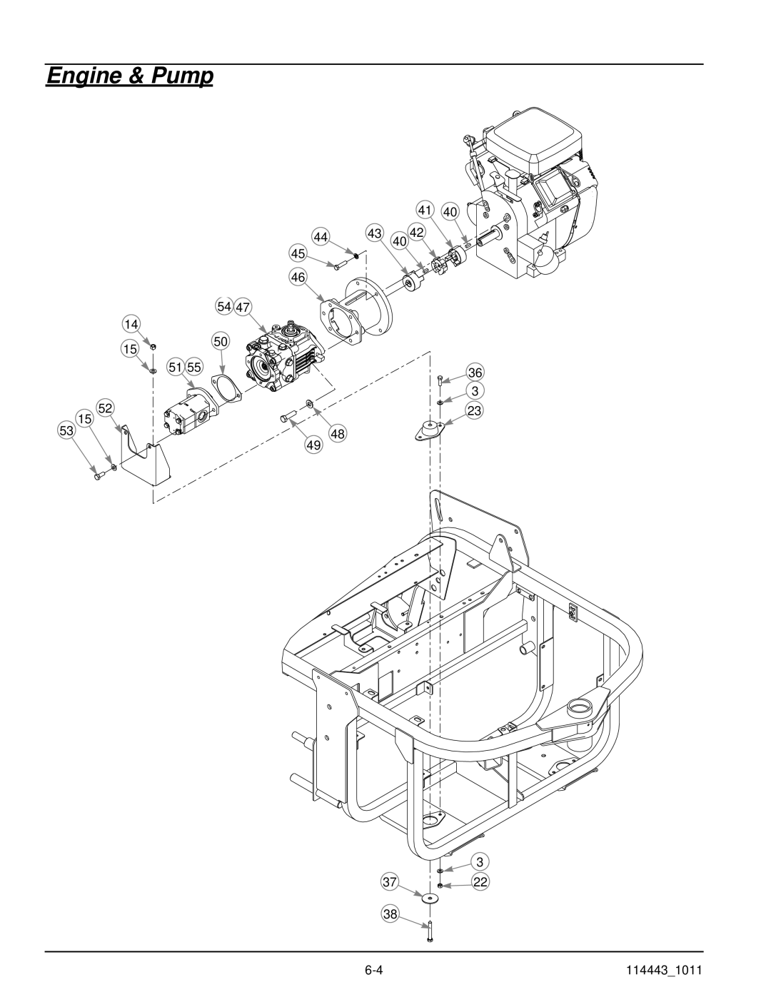 Hustler Turf 1500 manual Engine & Pump 