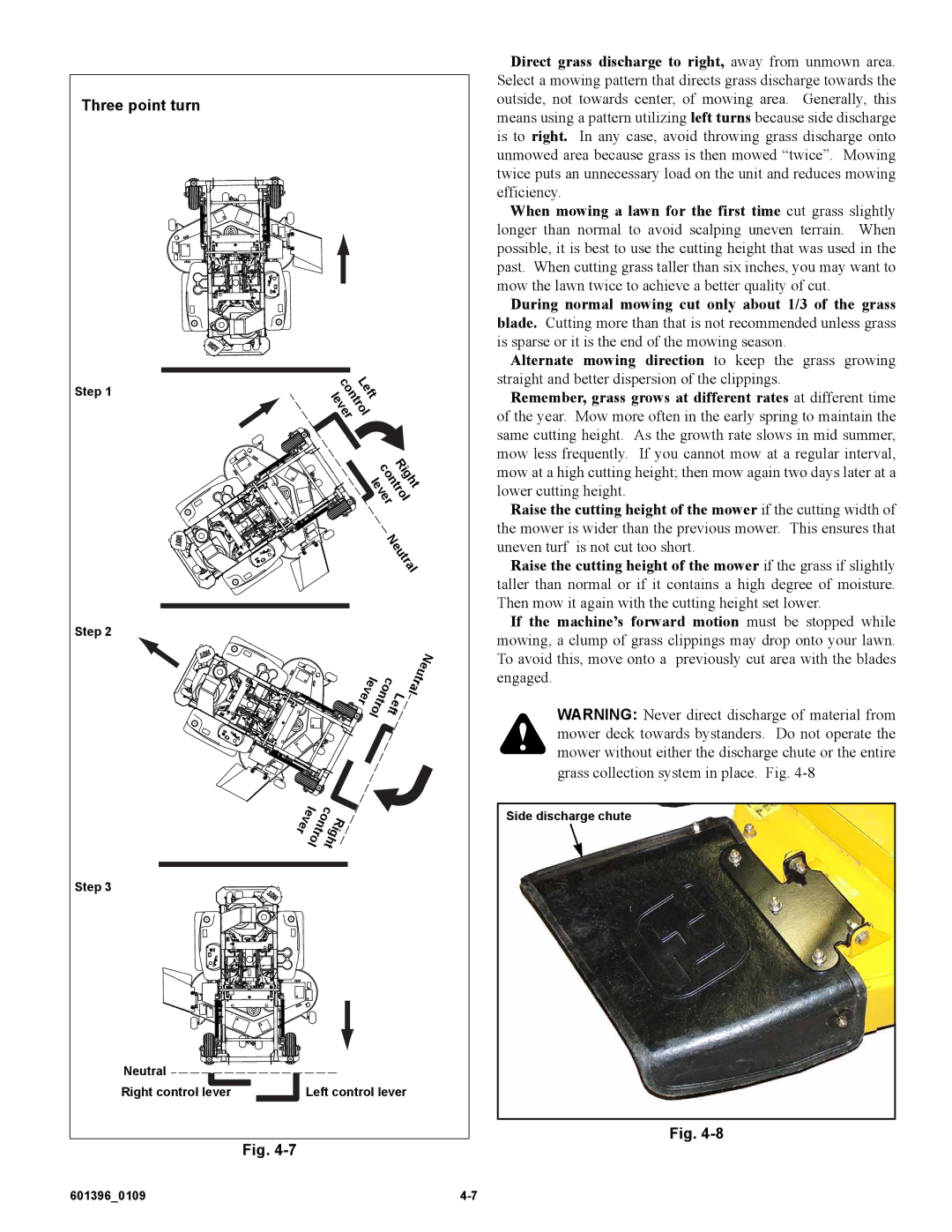 Hustler Turf 42 manual Le t Er l Le t t Ve o 