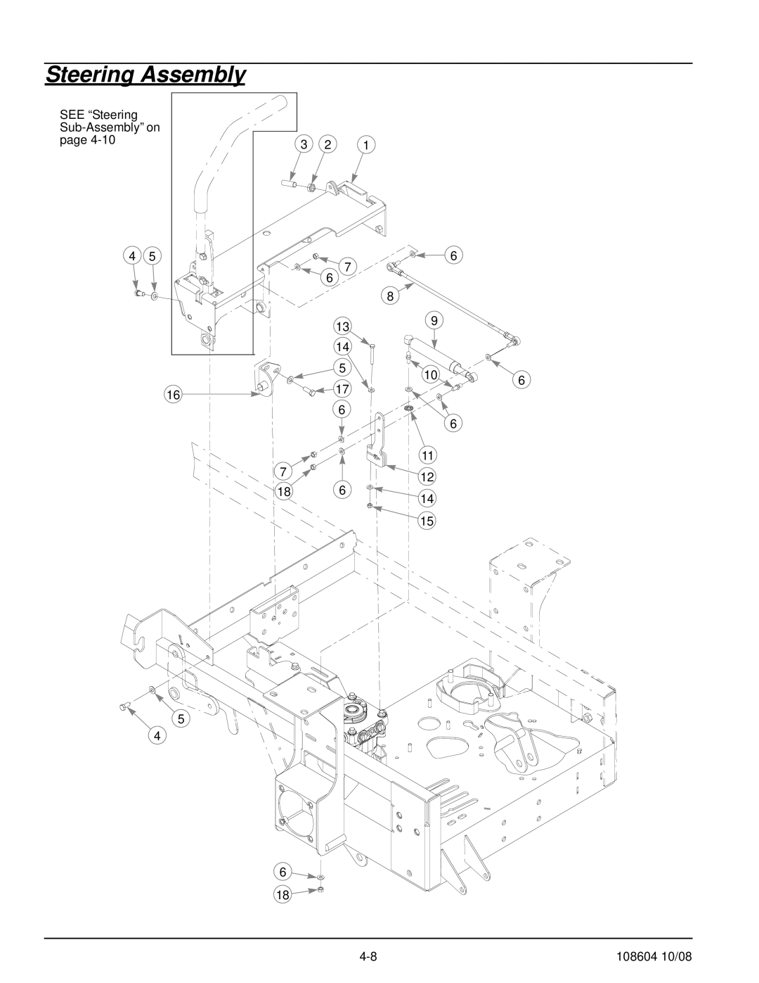 Hustler Turf 928143, 928168, 928150 manual Steering Assembly 