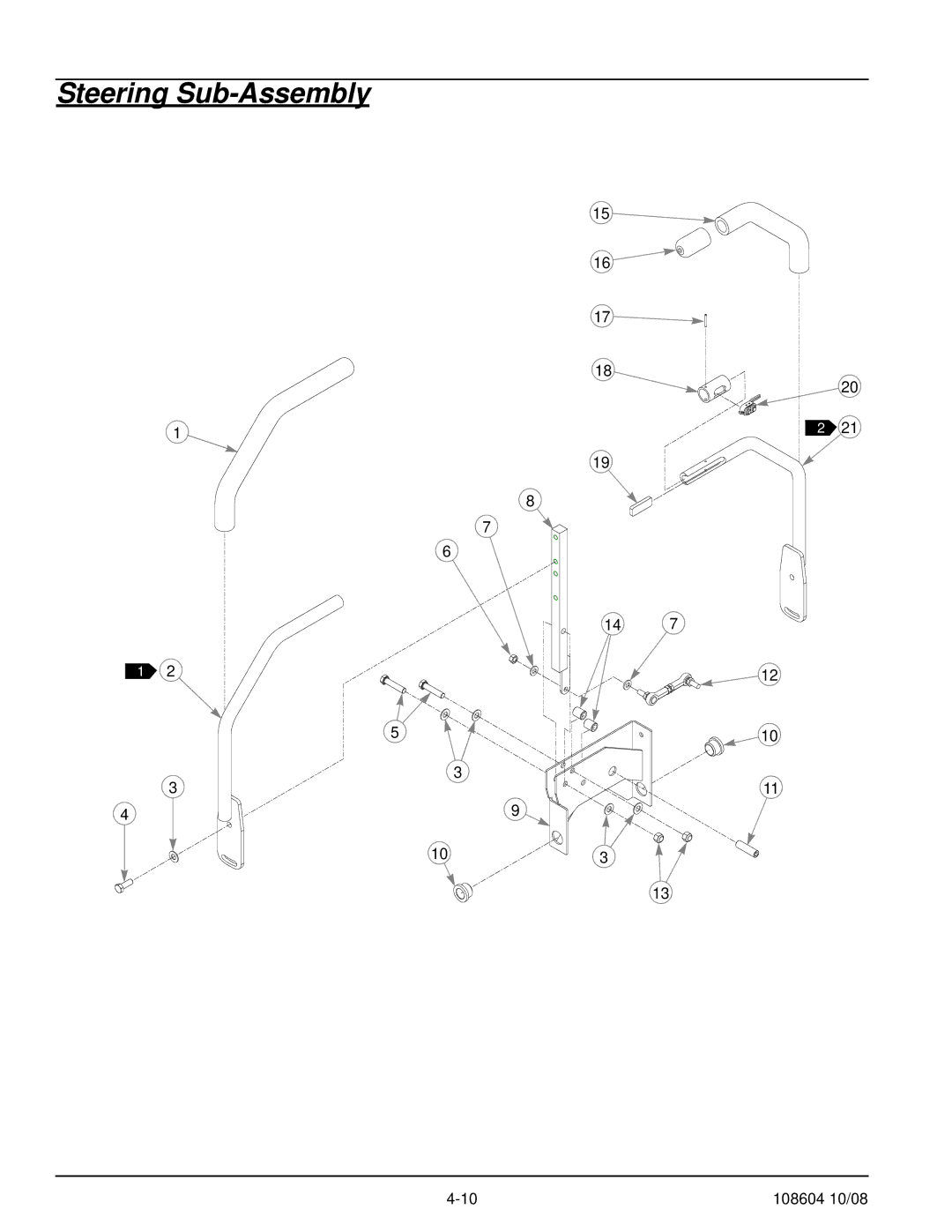 Hustler Turf 928168, 928143, 928150 manual Steering Sub-Assembly 