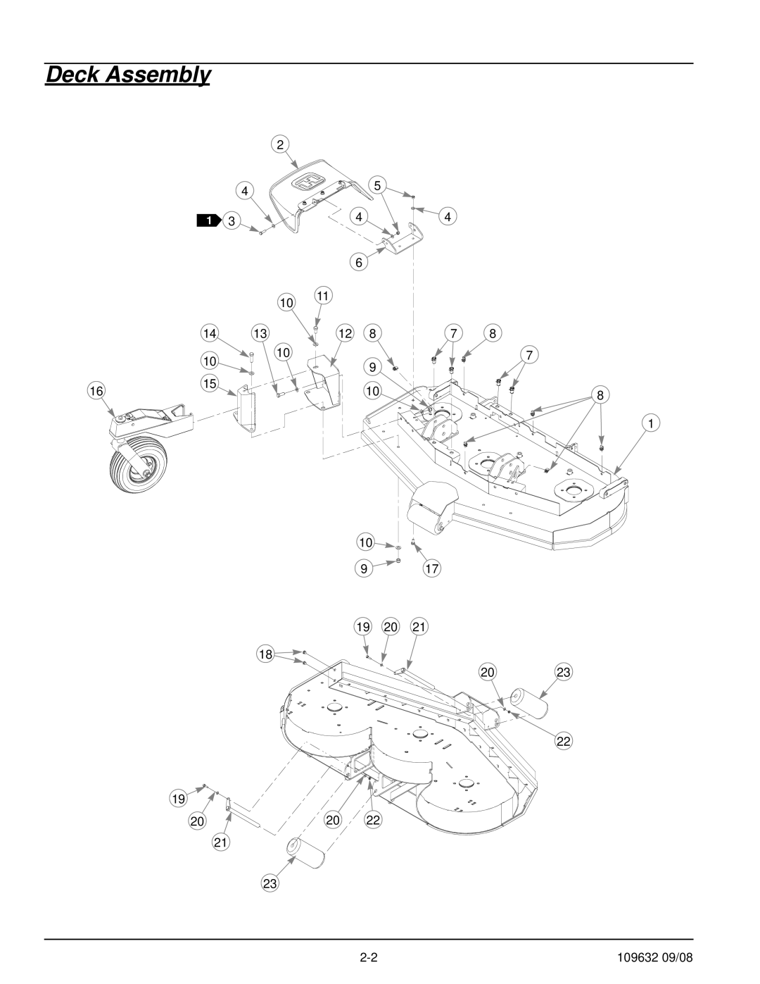 Hustler Turf 928739, 928721 manual Deck Assembly 