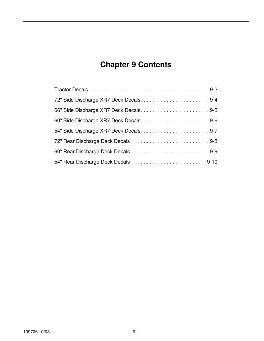 Hustler Turf Diesel Z manual Contents 