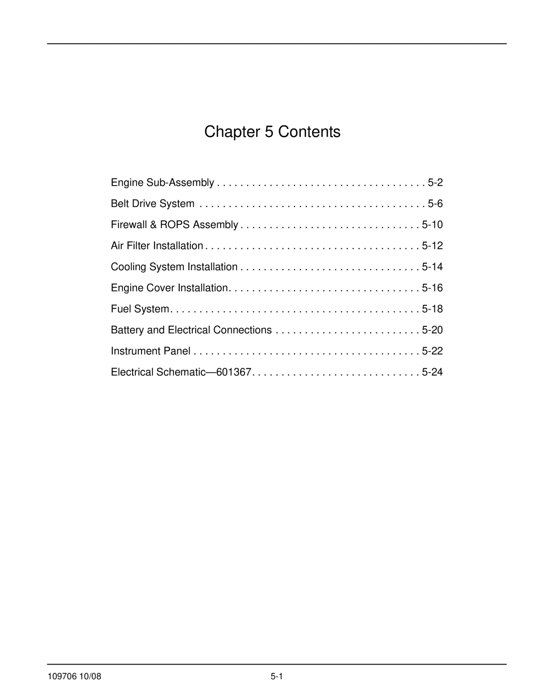 Hustler Turf Diesel Z manual Contents 