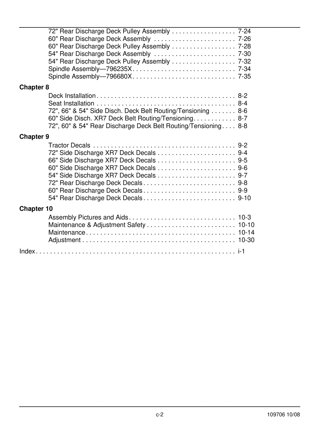 Hustler Turf Diesel Z manual Chapter 