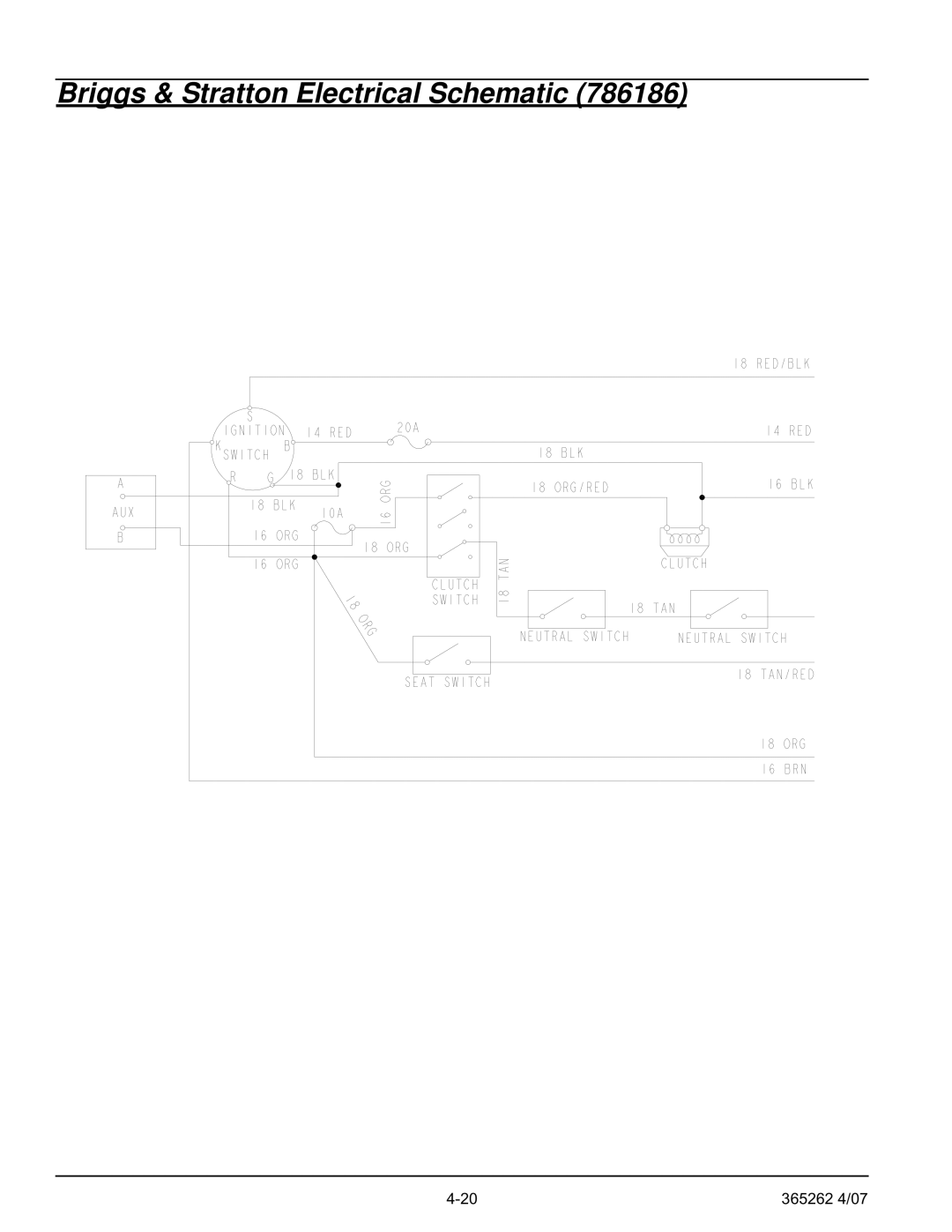 Hustler Turf Lawn Mower manual Briggs & Stratton Electrical Schematic 