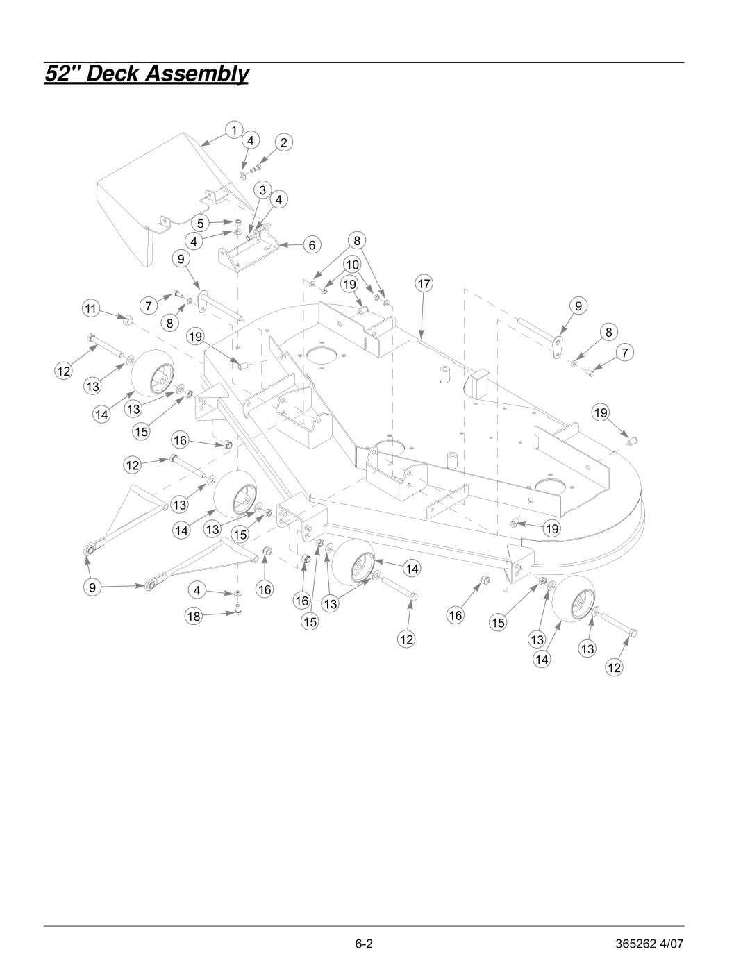 Hustler Turf Lawn Mower manual Deck Assembly 