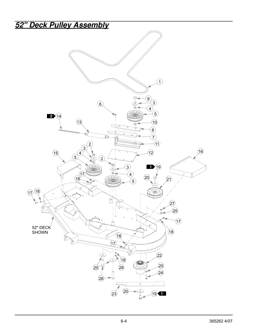 Hustler Turf Lawn Mower manual Deck Pulley Assembly 