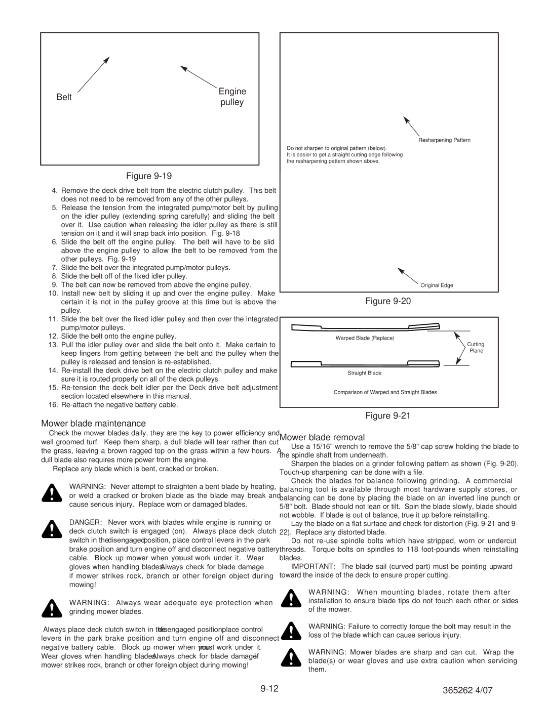 Hustler Turf Lawn Mower manual Engine Belt Pulley, Mower blade maintenance, Mower blade removal 