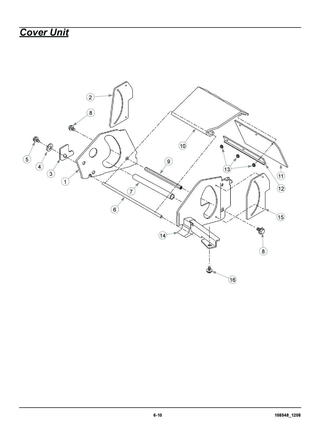 Hustler Turf M-1 manual Cover Unit 