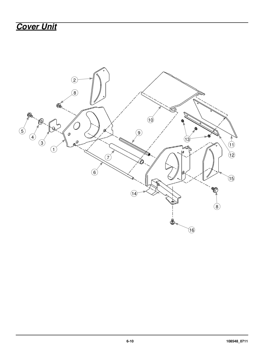 Hustler Turf M1 owner manual Cover Unit 