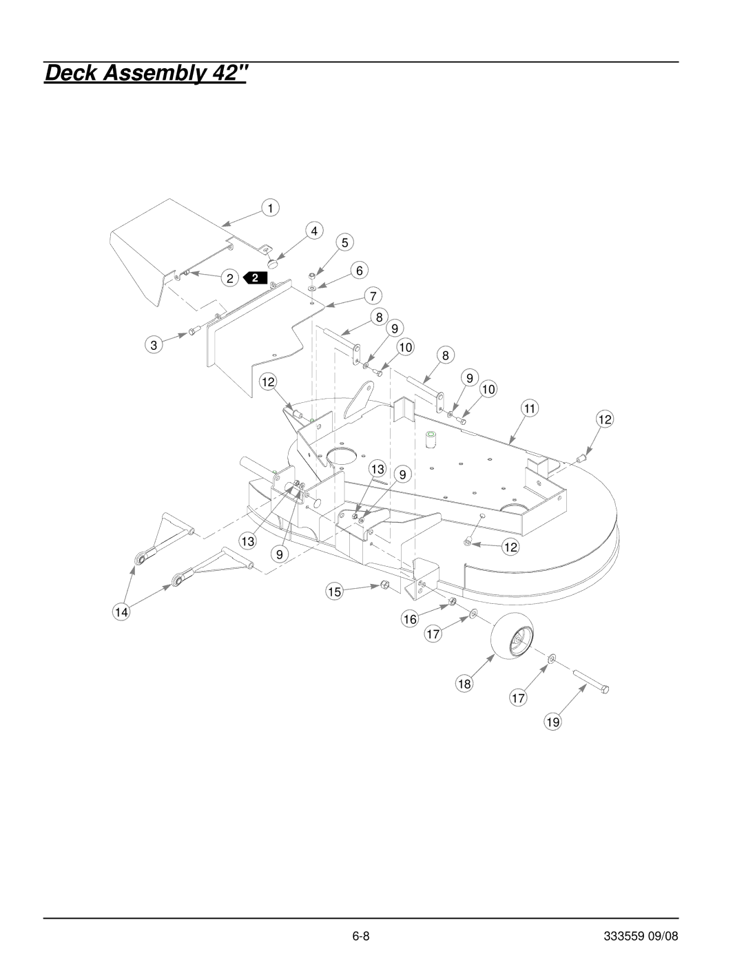 Hustler Turf none manual Deck Assembly 