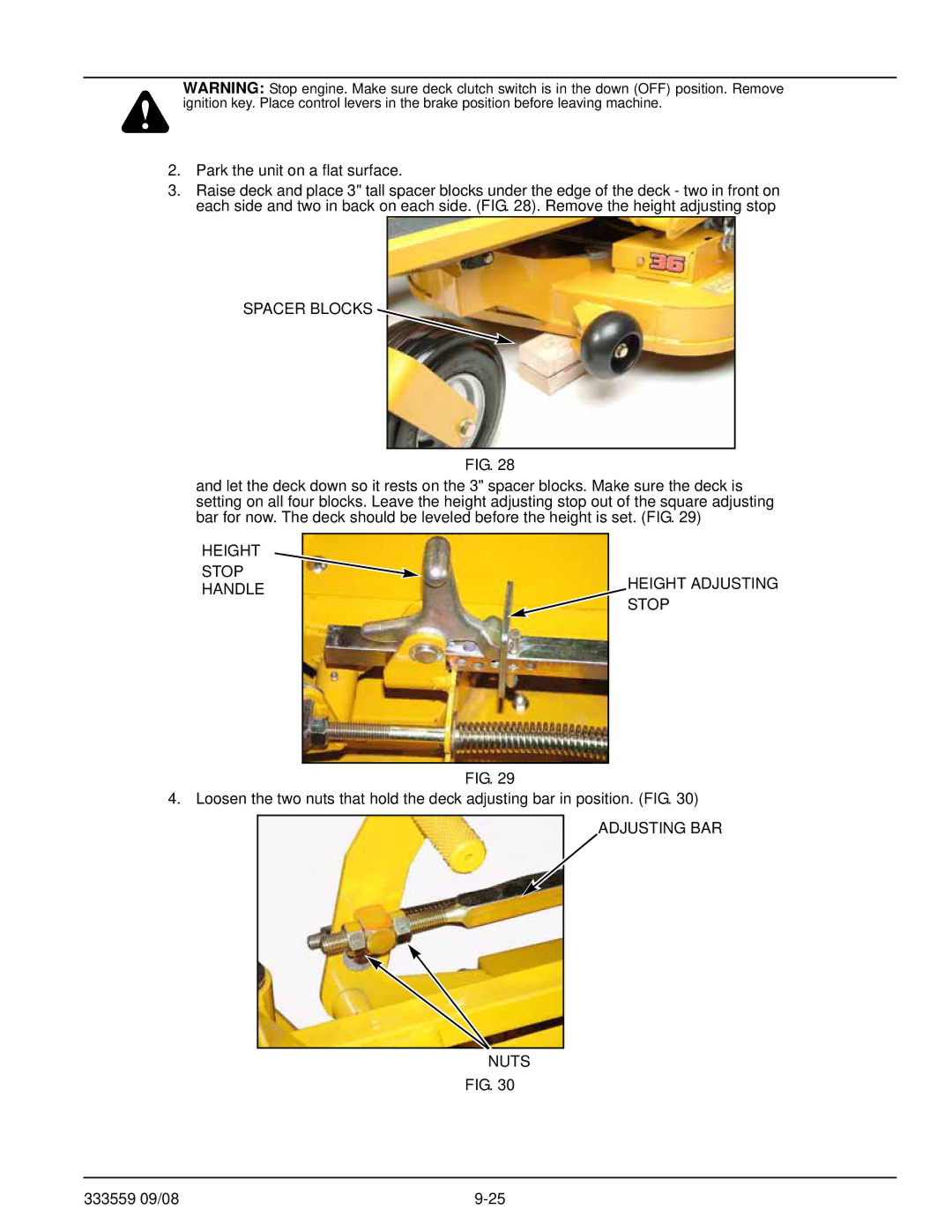 Hustler Turf none manual Height Stop Handle Height Adjusting 