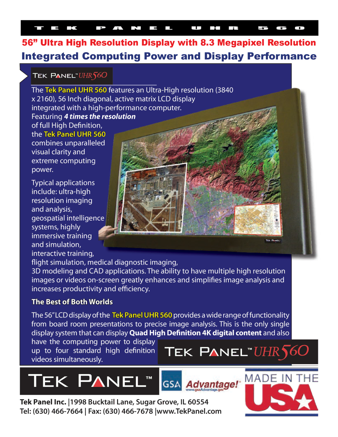 Hy-Tek Manufacturing UHR 560 manual Integrated Computing Power and Display Performance 