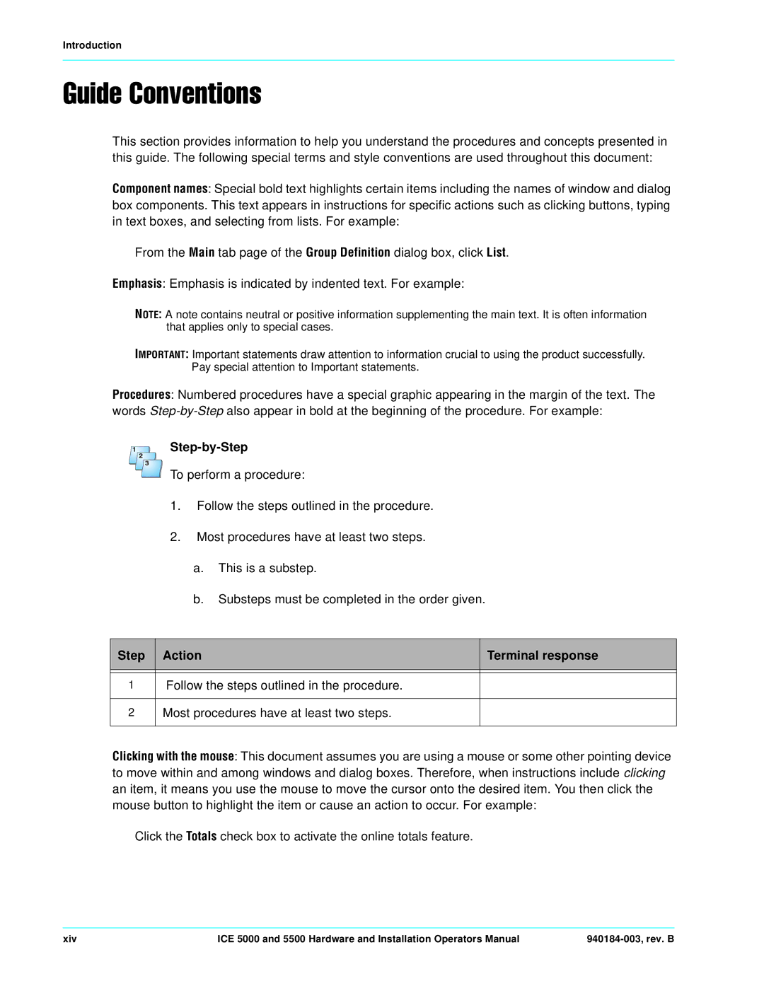 Hypercom ICE 5000 manual Step-by-Step 