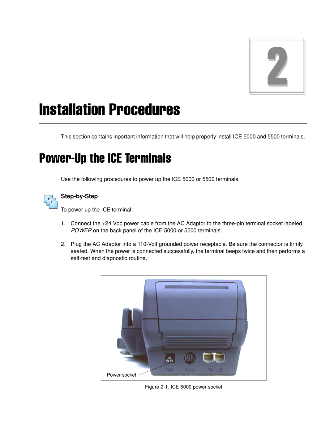 Hypercom ICE 5000 manual Step-by-Step 