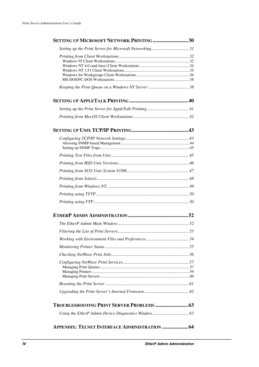 Hypertec Fastprint Multiprotocol Ethernet/Fast Ethernet Print Server manual Setting UP Appletalk Printing 