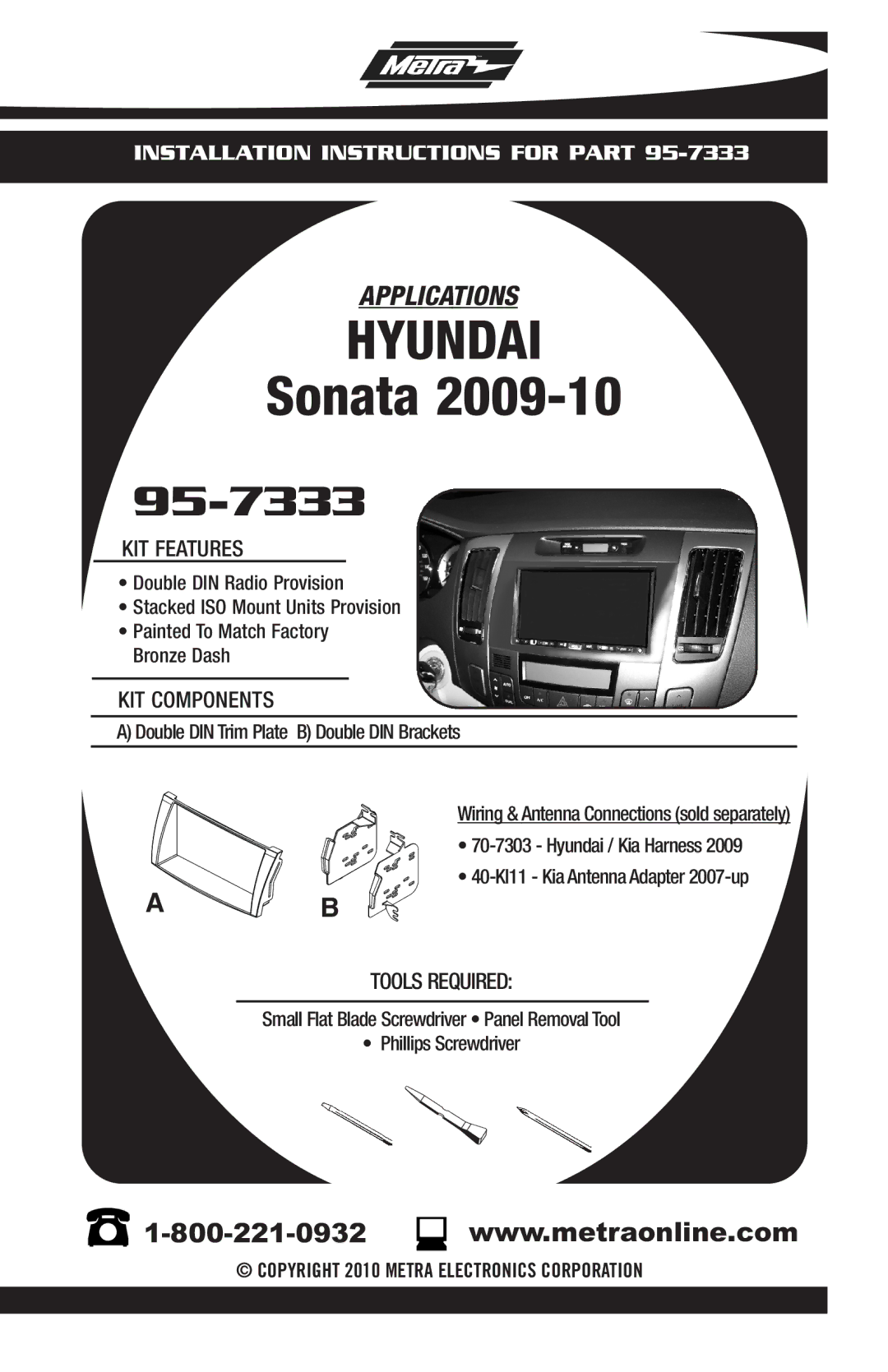 Hyundai 95-7333 installation instructions Hyundai 