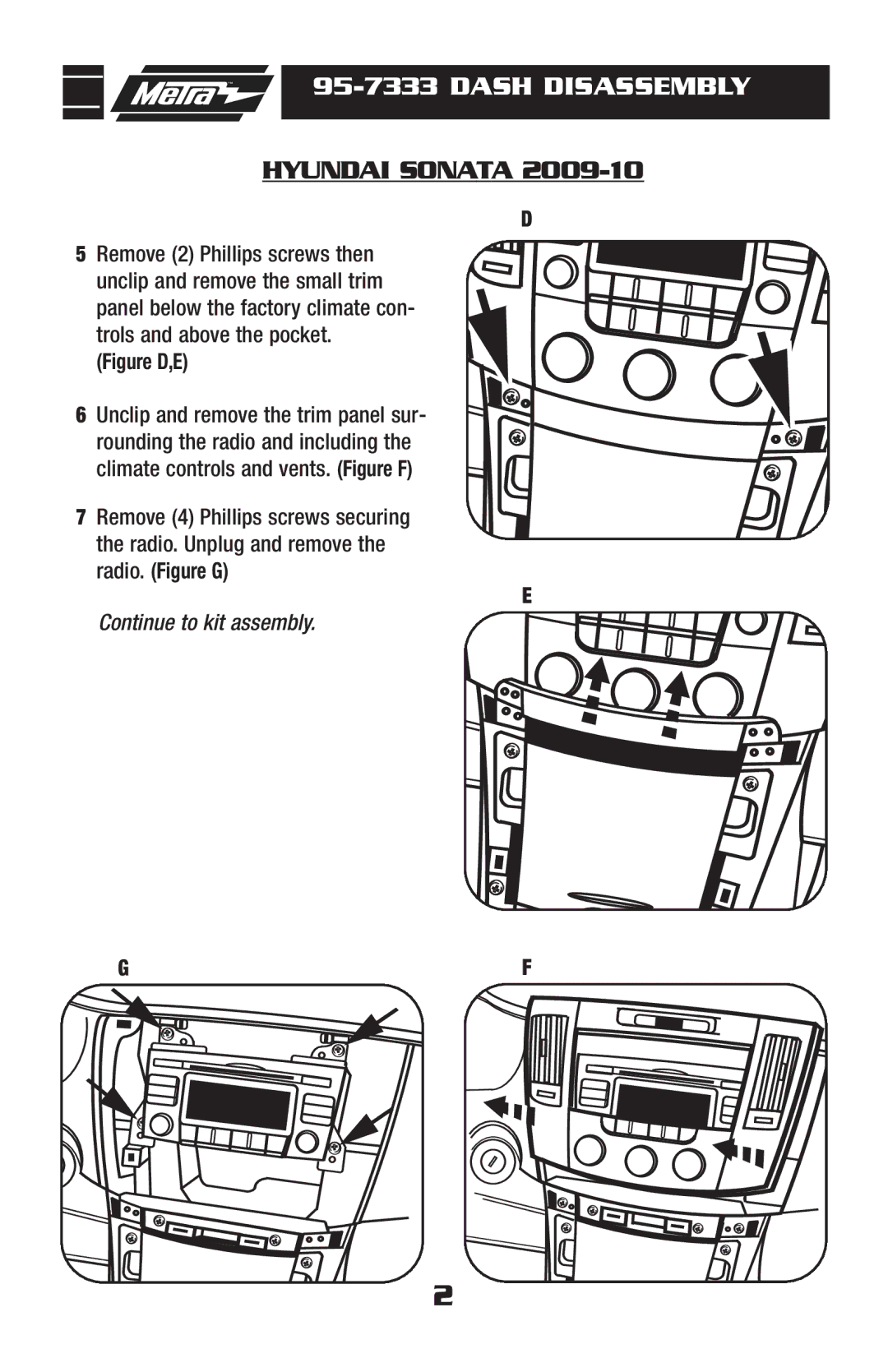 Hyundai 95-7333 installation instructions Figure D,E 