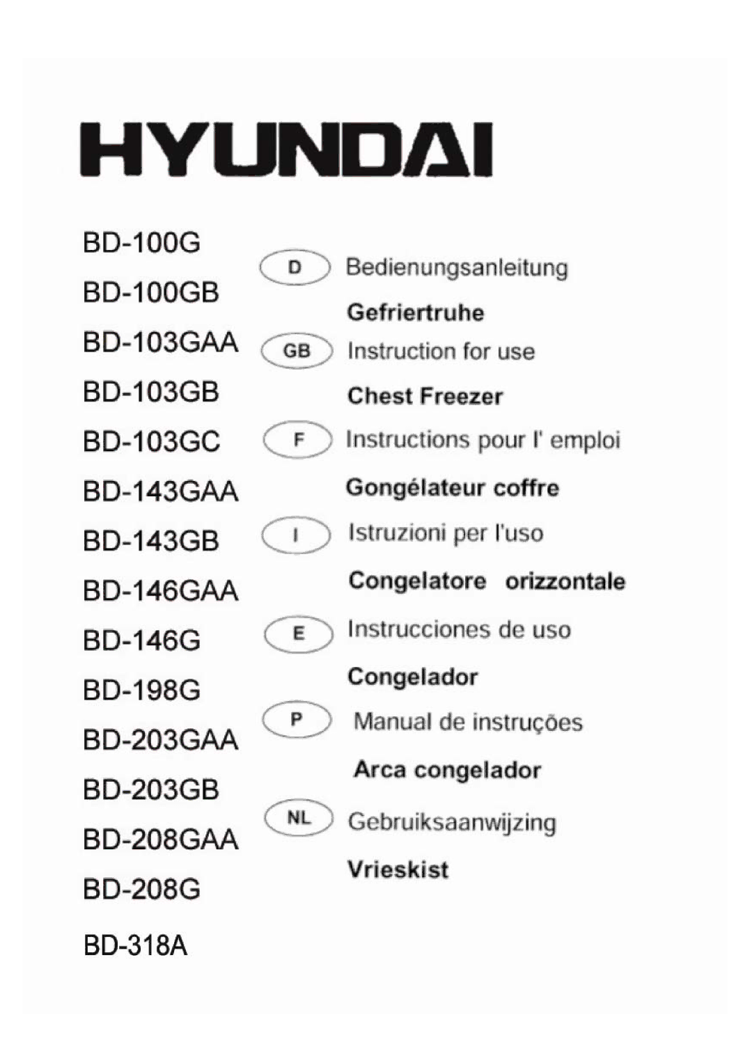 Hyundai BD-203GB, BD-318A, BD-143GAA, BD-146GAA, BD-100G, BD-103GC, BD-208GAA, BD-198G, BD-103GAA, BD-103GB, BD-203GAA manual 