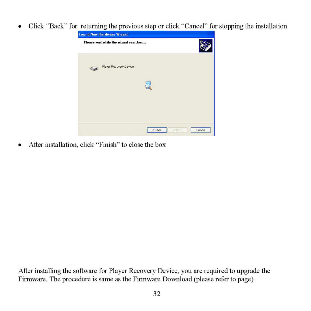 Hyundai H- F2562 instruction manual ∙ After installation, click Finish to close the box 