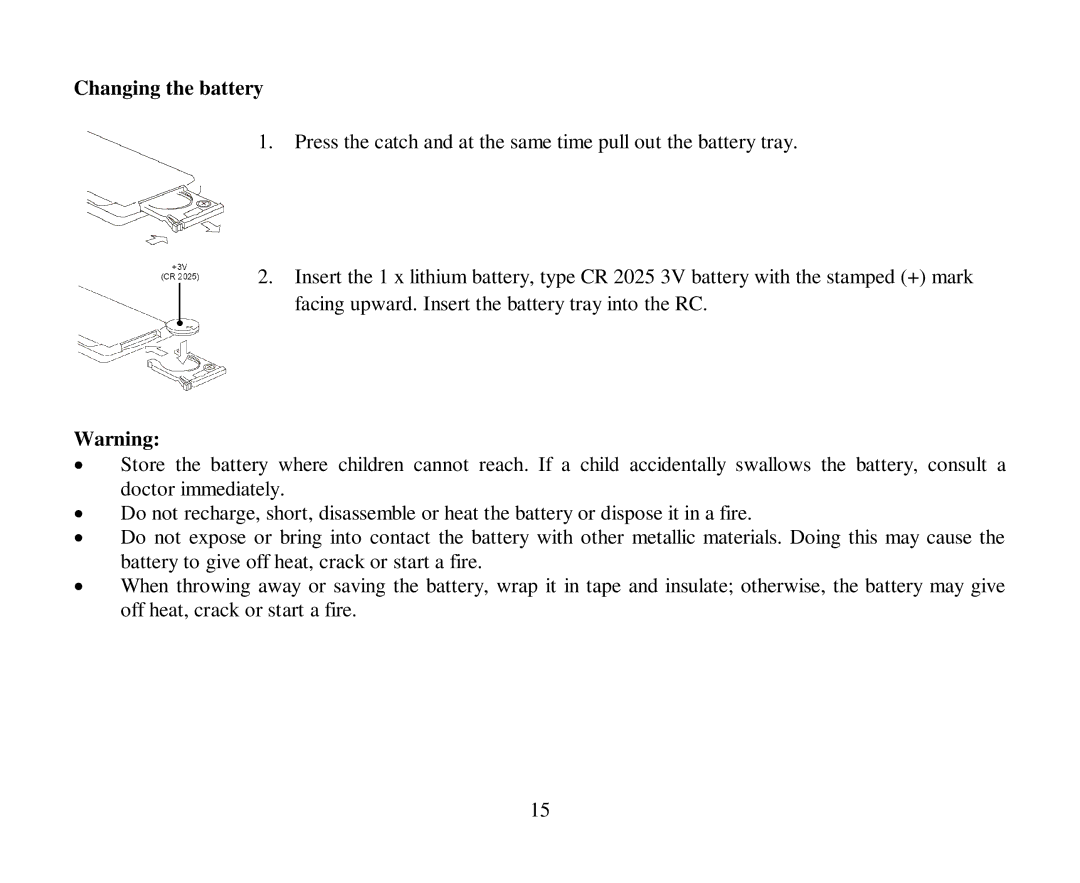 Hyundai H-CMD4004 instruction manual Changing the battery 