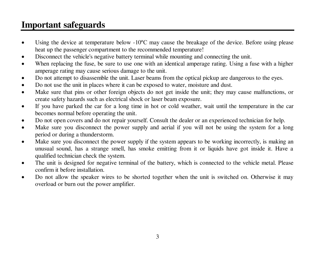 Hyundai H-CMD4004 instruction manual Important safeguards 