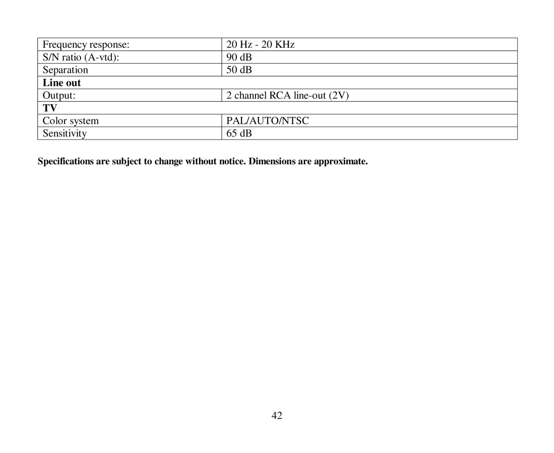 Hyundai H-CMD4004 instruction manual Line out, Pal/Auto/Ntsc 